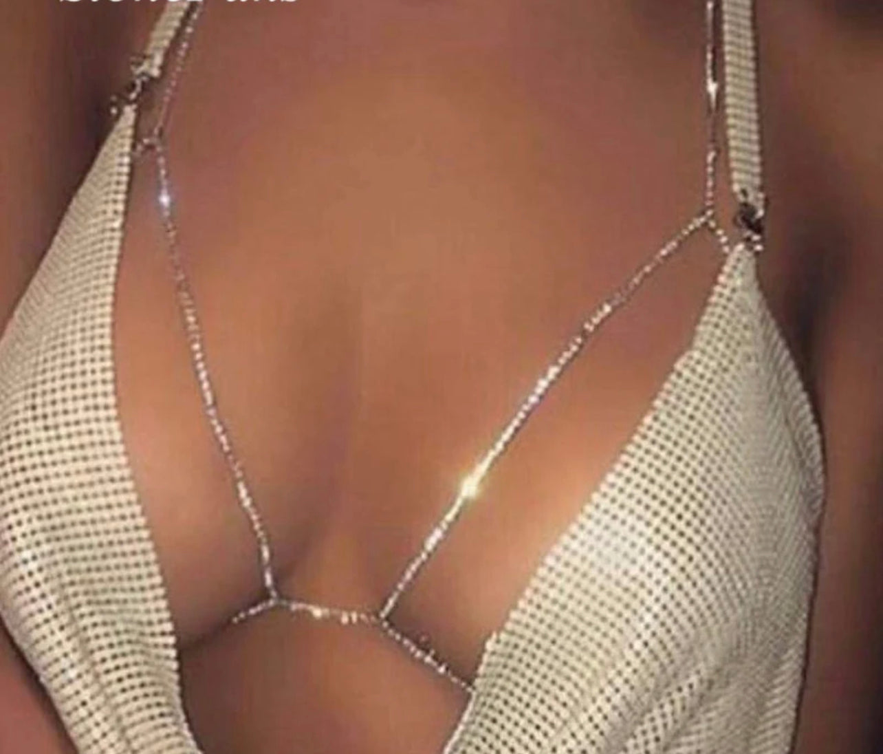 Rhinestone Bra