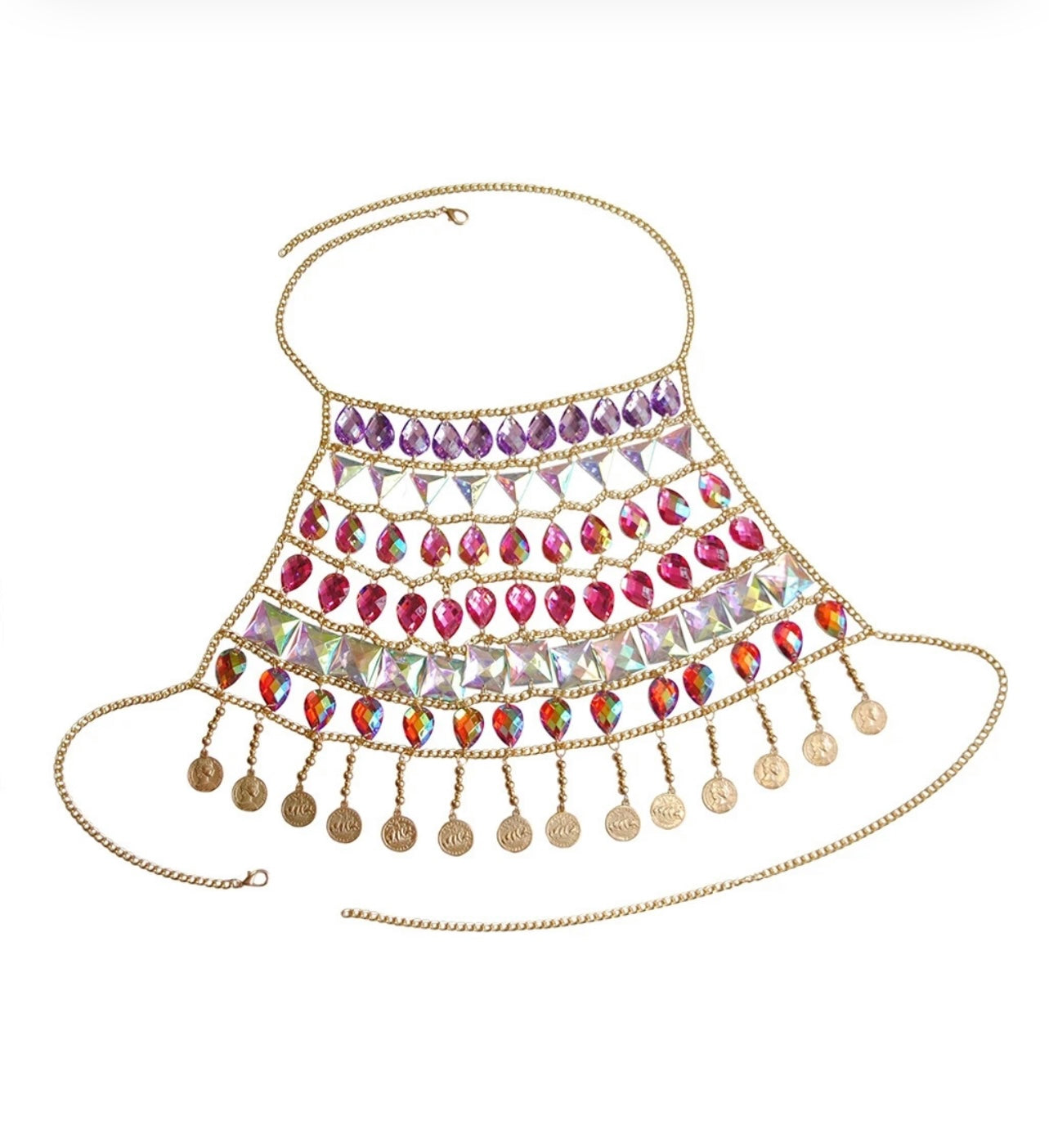 Backless Coin Bra Body Jewelry