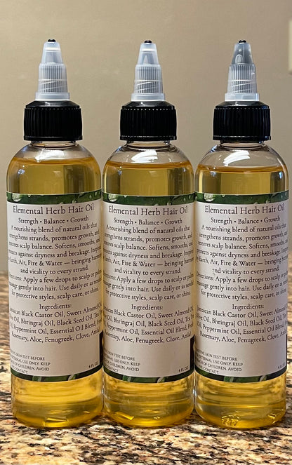 Elemental Herb Hair Oil (4oz)